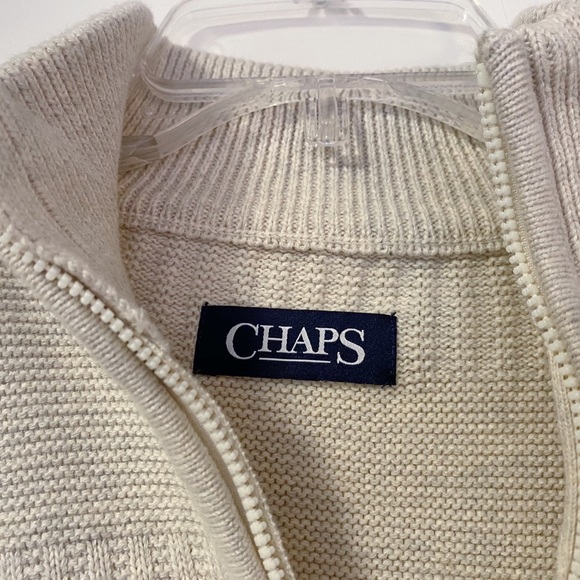 ☼Chaps Zip Knit Sweater☼ - Picture 6 of 7
